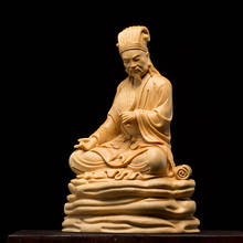 Zhuge-figuras de Liang de los tres reinos, escultura de Kong Ming de 12CM, decoración del hogar de madera de diamante de imitación, historia china 2024 - compra barato