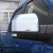 Porta do carro espelho retrovisor lateral capa protetor guarnições para ford raptor f150 2015-2020 abs fibra de carbono acessórios de automóvel 2024 - compre barato