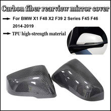 Cubierta de espejo retrovisor lateral, cubierta de fibra de carbono para BMW X1, F48, X2, F39, Serie 2, F45, F46, 2014, 2015, 2016, 2017, 2018, 2019 2024 - compra barato