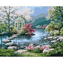 Landscape Oil Painting By numbers European DIY Craft Kits Acrylic Paint For Adults Picture Drawing Coloring By Numbers Decor Art 2024 - buy cheap