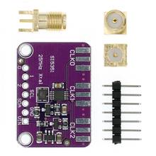 Frequência quadrada de alta frequência 8khz-160mhz do sinal do módulo do gerador do sinal do relógio de si5351a i2c da c.c. 3v 5v si5351 para arduino 2024 - compre barato