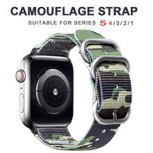 Нейлоновый ремешок для часов Apple Watch Series 5 4 3 2 1, спортивный браслет 42 мм 44 мм 38 мм 40 мм, ремешок для iwatch, аксессуары 2024 - купить недорого