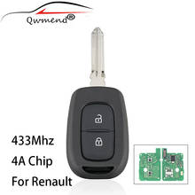 Remote Car Key for Renault 2BUT 433Mhz for Renault Symbol Trafic for Dacia Duster Logan Sandero Transponder Chip 4A PCF7961M 2024 - buy cheap