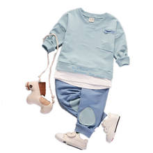 New Spring Autumn Baby Girls Boys Fashion Clothes Children Cartoon T Shirt Pants 2Pcs/sets Kids Infant Casual Cotton Sportswear 2024 - buy cheap