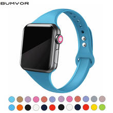 Pulseira para apple pulseira de relógio 38mm 42mm iwatch 4 banda 44mm 40mm esporte silicone cinto pulseira correa apple assista 5 4 3 2 acessórios 2024 - compre barato