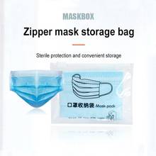 The New Portable Fashion Mask Cover Bag Zipper Bag Waterproof Facemask Holder Face Mask Storage Case Save Mask Temporary Folder 2024 - buy cheap