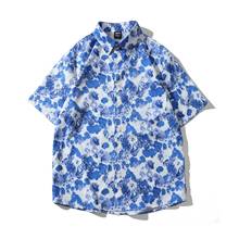 Beach Shirts Men Summer Casual Vacation Camisas Para Hombre Printed Short Sleeve Button Down Hawaiian Shirts for Men Harajuku 2024 - buy cheap