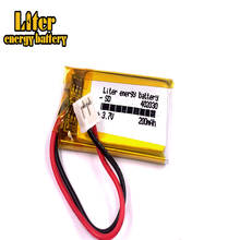 JST-batería recargable de polímero de litio para cámara Mp3, pieza electrónica de 2,0mm, 2p, PH, 402030, 3,7 V, 200mAh, bluetooth, GPS 2024 - compra barato