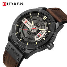 Curren Mens Watches Genuine Leather Quartz Sports Wristwatches Luminous Military Army Male Wrist Watch Date Clock 2024 - buy cheap