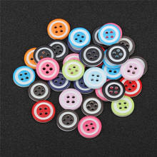 100pcs Small Resin Buttons Lot for Sewing Fasteners Scrapbooking and DIY Handmade Craft with Different Color and Style 2024 - buy cheap