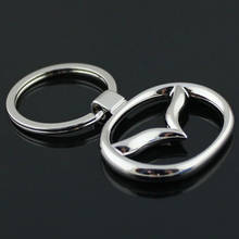 LLavero de metal con colgantes huecos para hombre y mujer, accesorio para llaves de coche, regalo creativo, adecuado para Mazda 2024 - compra barato