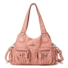 Angelkiss/Модные женские Сумки из искусственной кожи, сумка на плечо, женская сумка с ручкой сверху, мягкая сумка, Большая вместительная сумка 2024 - купить недорого