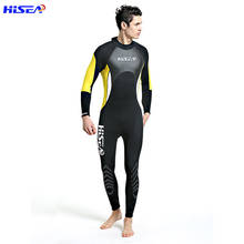 Hisea 3mm Neoprene Men Wetsuit Anti-UV Full Body Surfing Spearfishing Swimming Diving Suit Snorkeling Suit Long Sleeve Keep Warm 2024 - buy cheap