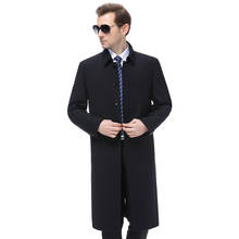 Large Size 5xl 2020 Men Jacket Coat Long Section Fashion Trench Coat Men Windbreaker Brand Casual Fit Overcoat Jacket Outerwear 2024 - buy cheap