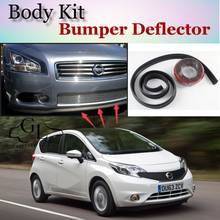 Bumper Lip Deflector Lips For Nissan Versa Note / Tone Front Spoiler Skirt For TopGear Fans Car Tuning Veiw / Body Kit / Strip 2024 - buy cheap