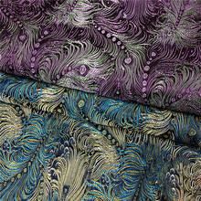 Lychee life vestuário vintage floral brocado tecido jacquard damask vestuário fantasia costura artesanato acessórios material 2024 - compre barato