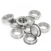 MF128ZZ Bearing ABEC-5 10PCS 8*12*3.5 mm Miniature Flanged MF128Z Ball Bearings MF128 ZZ 2024 - buy cheap