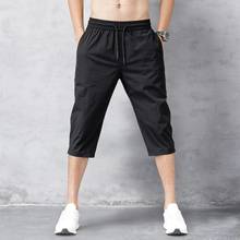 2pcs/lot Men's Shorts Summer Breeches 2021 Thin Nylon 3/4 Length Trousers Male Bermuda Board Quick Drying Beach Men's Long Short 2024 - buy cheap