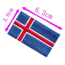 Parche bordado con bandera de país de Noruega, bordado de 6,3 cm de ancho, de alta calidad, para coser en el respaldo/artesanía a mano/aplique/Reikjavik/cool place 2024 - compra barato
