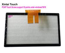 Fast Shipping! 27 inch capacitive touch screen 27" 10 points projected capacitive multi touch panel overlays for LCD monitor 2024 - buy cheap