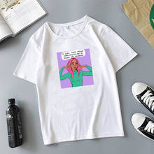 Новое поступление, модные рубашки для женщин 2020, эстетическая Одежда Harajuku, Винтажная футболка с графическим принтом, летние топы с коротким рукавом 2024 - купить недорого