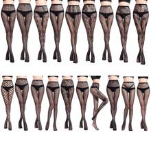 Womens Sexy Elastic Transparent Fish Net Toe Silk Stockings Control Top Panty Hose 2024 - buy cheap