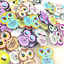 New 10/50/100pcs Owl Wood Round Buttons 19X21mm Sewing Craft WB253 2024 - buy cheap
