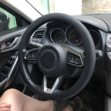 Car Silicone Steering Wheel Cover For Mazda 2 3 5 6 CX-5 CX7 CX-8 CX9 CX-3 CX-4 CX-30 MX-5 Atenza Axela BT-50 Hazumi Takeri KOER 2024 - buy cheap