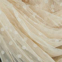 Tecido de malha tule para vestido de noiva e casamento, renda de alta qualidade com bolinhas, 160cm de largura 2024 - compre barato