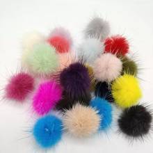 10pcs 30mm High Quality Mink Fur Ball ,For Earring Necklace Shoes Clothes Hair Accessories DIY Jewelry Making Material 2024 - buy cheap