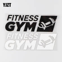 YJZT 18.6×5.8CM FITNESS GYM Creative Cartoon Pattern Vinyl Car Sticker Decal  Black/Silver 4C-0391 2024 - buy cheap