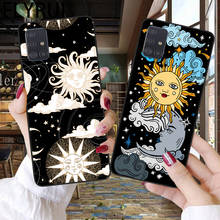 Funny Sun Moon Face Shockproof Phone Case For Samsung A52 A72 A32 A42 A02 A12 A51 A71 A21S A31 A41 A01 A11 A50 A70 Black Cover 2024 - buy cheap