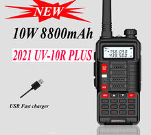 2022 Professional Walkie Talkie Baofeng UV-10R High Power 10W 8800mAh Dual Band Two Way CB Ham Radio USB Charging BF boefeng 2024 - buy cheap