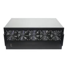 Armação de mineração de pc, tampa mineradora de pc servidor asic bitcoin com montagem de raquete para rx 470 480 570 gtx1080 12 gpu, caixa de cartão 2024 - compre barato