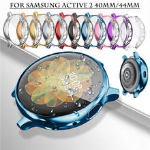 Funda de reloj de TPU suave de alta calidad con protección de pantalla para Samsung Galaxy Watch Active 2, carcasa de 40MM y 44MM, accesorio para reloj 2024 - compra barato