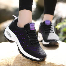 Женские кроссовки с воздушной подушкой, дышащие кроссовки для бега, женская уличная спортивная обувь для фитнеса, женская повседневная обувь на шнуровке 2024 - купить недорого