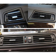 LHD Передняя ветровая левая Центральная правая вентиляционная решетчатая панель с хромированной пластиной для BMW 5 серии F10 F18 2024 - купить недорого