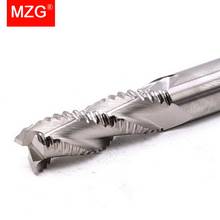 Mzg 1 peça moinho áspero de 3 flautas 16mm 20mm usinado cnc ferramenta de torno de alumínio fresa 2024 - compre barato