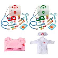 Kids Role Playing Doctor Nurse Clothes Props Set Children Girls Boys Pretend Play Games Baby Cosplay Costumes 2024 - buy cheap