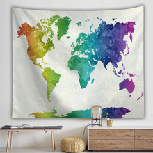 Wall Hanging Tapestry Travel Camping Mat World Map Printing Pattern Yoga Pad Sleeping Carpet Beach Blanket 2024 - buy cheap