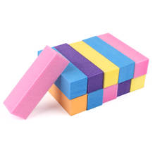 Esponja de polimento de unha profissional, bloco de polimento colorido para lixar unha, pedicure, 10 peças 2024 - compre barato