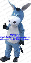 Disfraz de Mascota de burro azul para adulto, traje de personaje de dibujos animados, exposición educativa de Hipermercado zx1666 2024 - compra barato