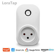 Tuya-tomada inteligente, 16a, app, controle por voz, com google home, alexa, echo, temporizador, dispositivos 2024 - compre barato