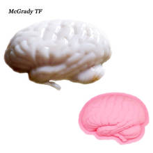 Molde de silicone em forma de cérebro, ferramenta criativa para decoração de bolos, confeitaria 2024 - compre barato