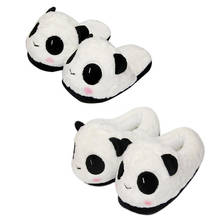 2020 Unisex Indoor Slippers Warm Winter Home Cute Panda Cotton Slides Women/Male Flat Plush Bedroom Lovers Non-Slip Cotton Shoes 2024 - buy cheap