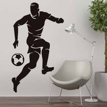 Retrato de jugador de fútbol habitación decoración deportes activos jugador casa decoración de vinilo de póster de arte Mural moderno adhesivos deportivos de pared W715 2024 - compra barato