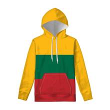 Lituânia hoodie diy livre nome personalizado número camisola nação bandeira lt lietuva lietuvos país lituano impressão foto roupas 2024 - compre barato