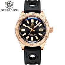 STEELDIVE 1962S CuSn8 Bronze Mechanical Watch Automatic NH35 Sapphire Crystal Dive Watches Men Automatic C3 Super Luminous Watch 2022 - buy cheap