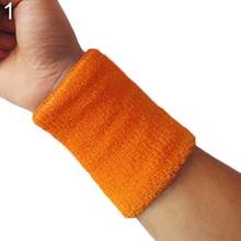 Pulseira colorida unissex esportiva, bracelete protetor de pulso para tênis, badminton, basquete, squash, 1 peça 2024 - compre barato