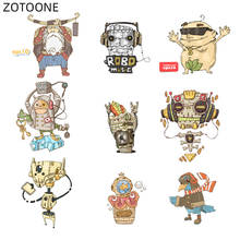 ZOTOONE Iron on Patches for Clothing Bag Vinyl Robot Animal Patch Heat Transfers Sticker for Kids Applications DIY Appliques G 2024 - buy cheap